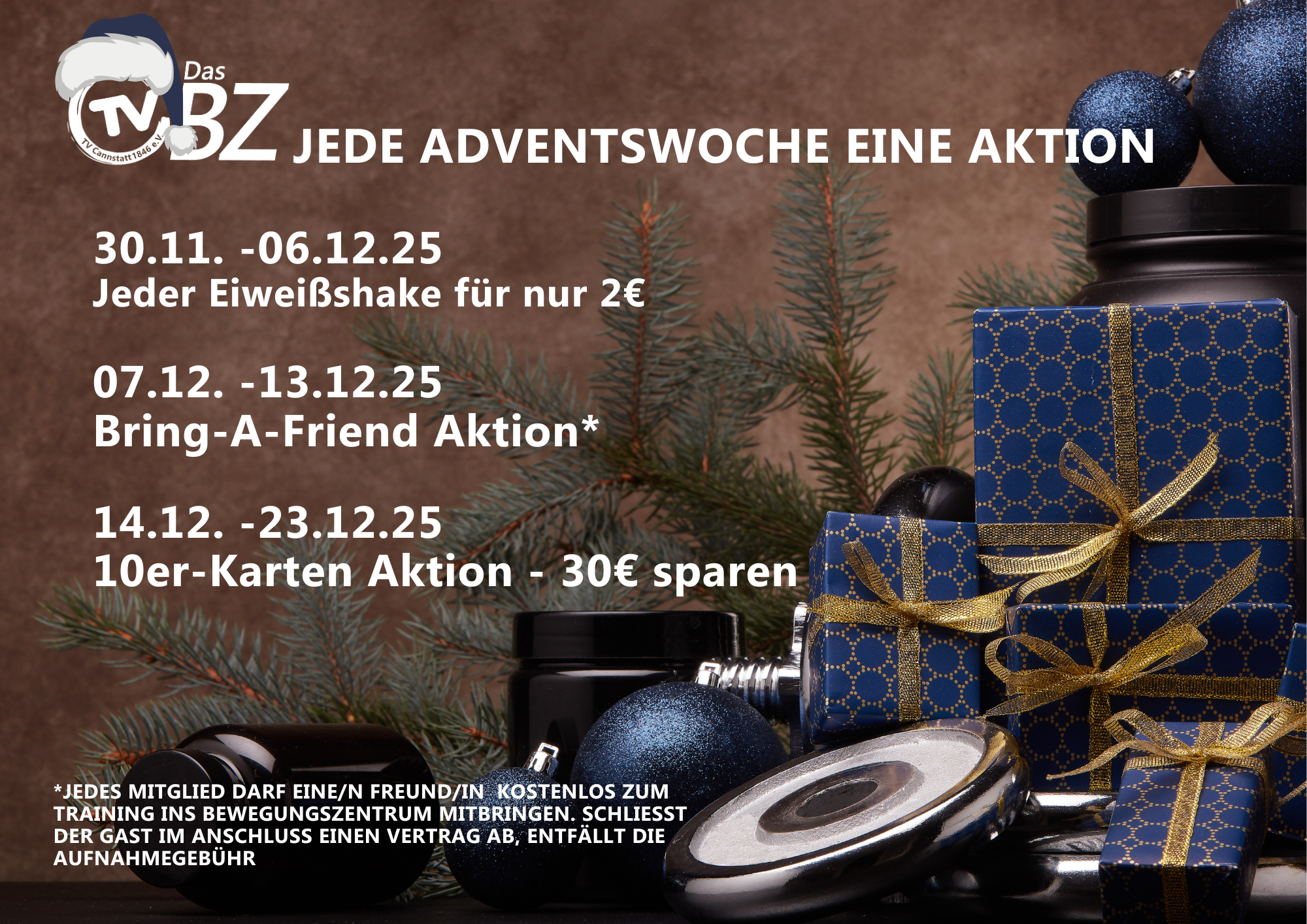Adventsaktionen im BZ: Jede Woche ein neues Angebot