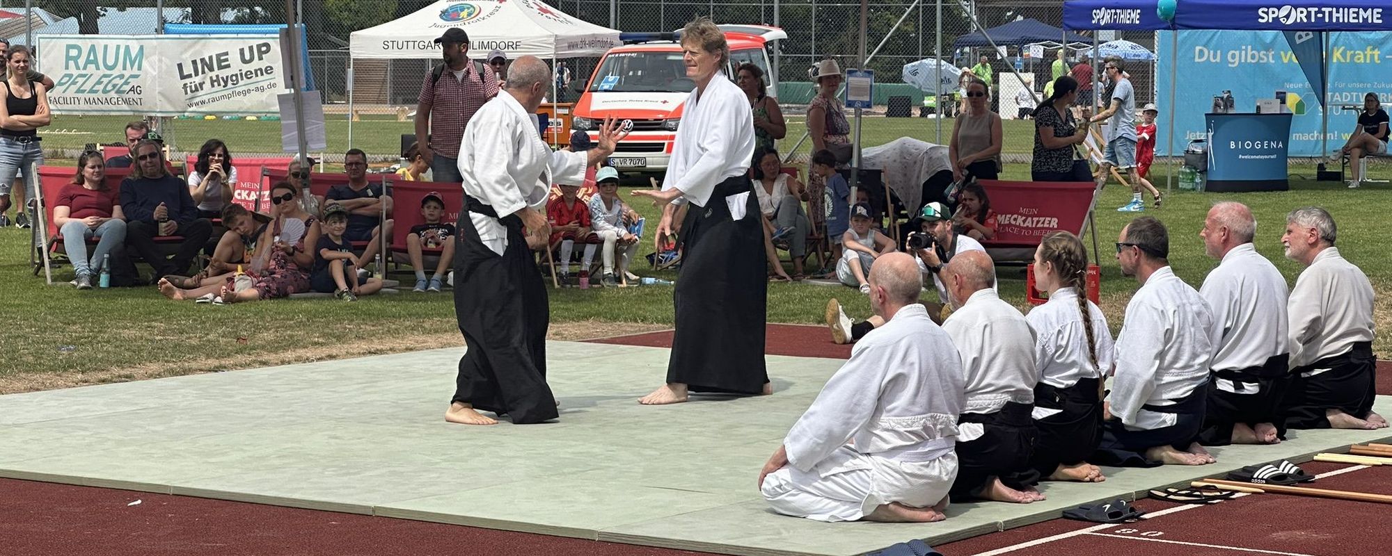 Aikido Auftritt auf dem Sommerfest des TV Cannstatt