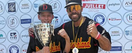 Azuma Awokou wird Europameister mit der U12-Baseball-Nationalmannschaft