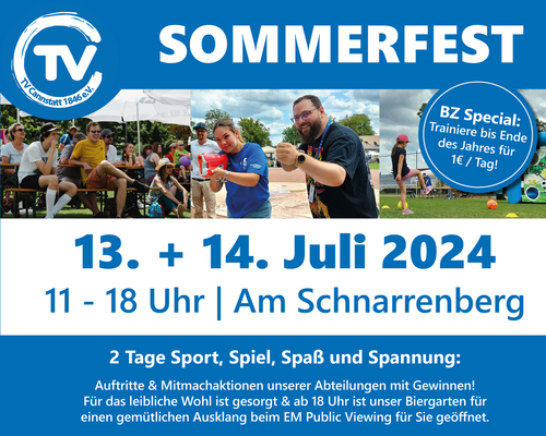 TVC Sommerfest 2024 am 13. und 14.07.2024