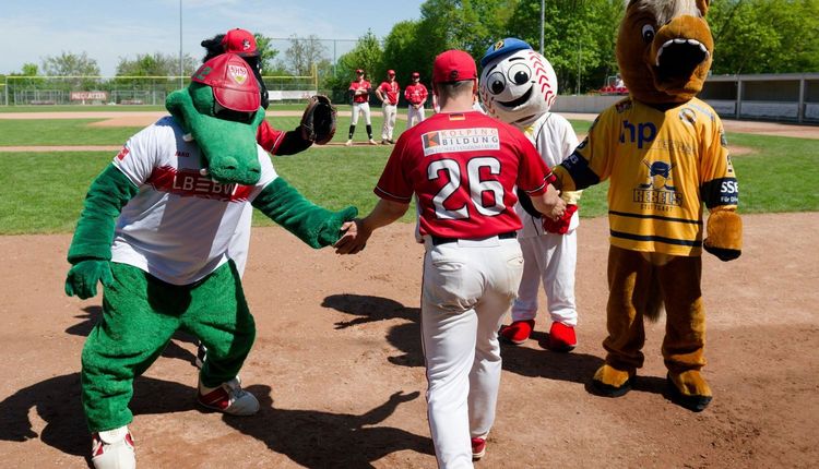 Maskottchen-Tag im TVC Ballpark: Reds feiern Heimsweep gegen Haar