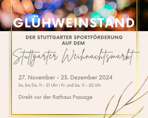 Stuttgarter Sportförderung auf dem Weihnachtsmarkt