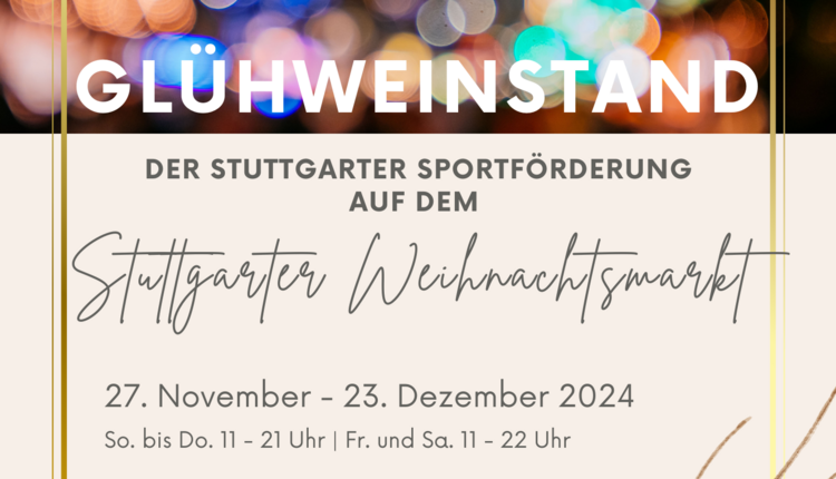 Stuttgarter Sportförderung auf dem Weihnachtsmarkt