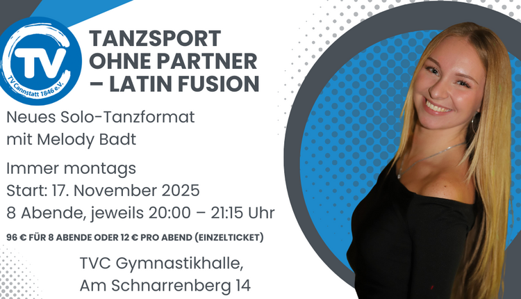 NEU – Latin Fusion – Tanzen ohne Partner mit Melody Badt