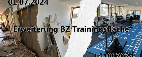 Erweiterung der Trainingsfläche im BZ