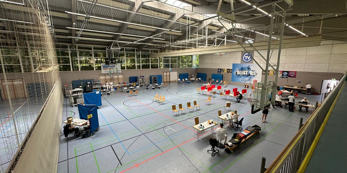 Blutspendeaktion des DRK am Schnarrenberg beim TV Cannstatt