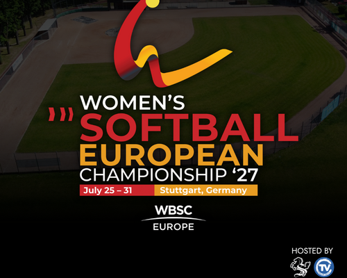Grafik zur Volunteer-Suche für die Softball Europameisterschaft 2027 beim TV Cannstatt und den Stuttgart Reds.