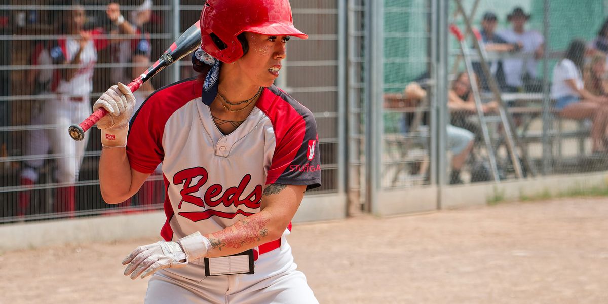Makea-Al Kaluau von den Stuttgart Reds bei den Softball-Bundesliga-Playoffs gegen Paderborn