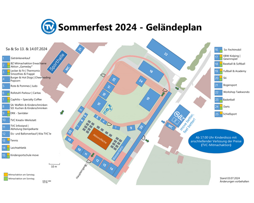 TVC Sommerfest Geländeplan