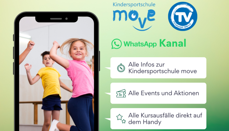 Jetzt neu: WhatsApp-Kanal der Kindersportschule move!