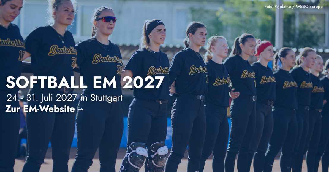 Deutsche Softball-Nationalmannschaft vor einem Spiel bei der Women’s Softball European Championship 2025.