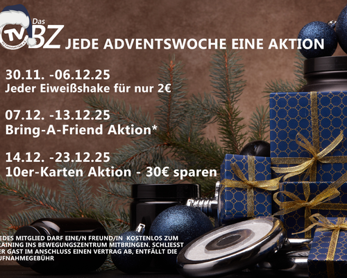 Adventsaktionen im BZ: Jede Woche ein neues Angebot